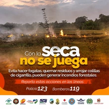 Defensa Civil está lista durante la temporada seca