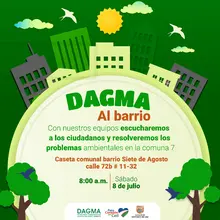 Este sábado ‘Dagma al Barrio’ llega al 7 de Agosto