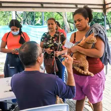 Animales del barrio El Piloto recibieron atención en su espacio