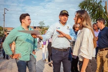 Secretaría del Deporte prepara su mural multicolor en el Bulevar de Oriente