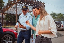 Secretaría del Deporte prepara su mural multicolor en el Bulevar de Oriente