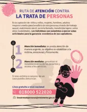 Ruta de atención contra la trata de personas 