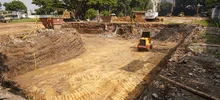 Obreros y maquinaria avanzan en la construcción del Parque Tecnológico de Innovación San Fernando