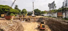 Obreros y maquinaria avanzan en la construcción del Parque Tecnológico de Innovación San Fernando