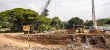 Obreros y maquinaria avanzan en la construcción del Parque Tecnológico de Innovación San Fernando
