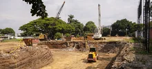 Obreros y maquinaria avanzan en la construcción del Parque Tecnológico de Innovación San Fernando
