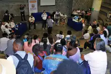 Proyecto Cali Distrito dejó optimismo en la comunidad reunida en la IE Nuevo Latir  