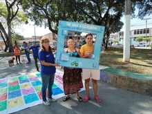 Pedagogía contra la trata de personas en el parque del barrio Obrero