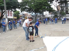 ‘Gran Abrazatón’ se realizó en el parque del barrio Obrero