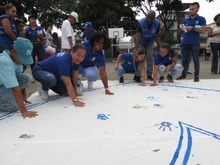 ‘Gran Abrazatón’ se realizó en el parque del barrio Obrero