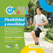 Únete al reto Flexi Fit en la Ciclovida, este domingo