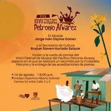 Rueda de prensa Petronio, este lunes