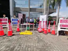 Movilidad recibió más de 100 elementos donados para seguridad vial 