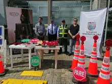 Movilidad recibió más de 100 elementos donados para seguridad vial 