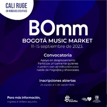 Convocatoria ‘Cali Ruge’ en el Bogotá Music Market, una oportunidad para músicos y creativos 