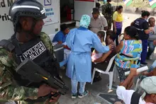 Secretaría de Seguridad y Justicia realizó jornada de atención social y médica en el corredor vial de la Calle Primera Oeste
