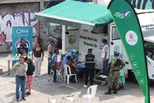 Secretaría de Seguridad y Justicia realizó jornada de atención social y médica en el corredor vial de la Calle Primera Oeste