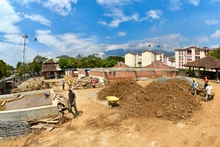 Lista la cimentación en la obra del Instituto Popular de Cultura sede El Lido