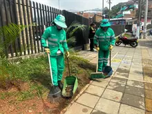 En la Comuna 20, la Alcaldía recuperó punto impactado por residuos