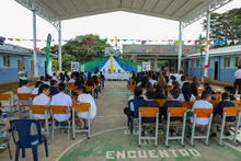El corregimiento La Paz estrena coliseo en la sede educativa Saavedra Galindo 