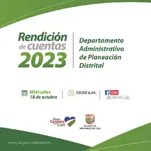 Únete a la Segunda Jornada de Rendición de Cuentas del Departamento Administrativo de Planeación Distrital