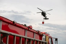 Alentadora jornada para sofocar incendio forestal