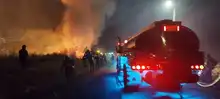 IVC realizó acompañamiento a los Bomberos Voluntarios de Cali, por incendio de gran magnitud al norte de Cali.