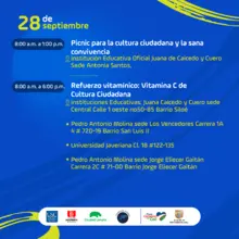 Conoce las actividades de la Semana de la Cultura Ciudadana 