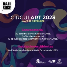 Ampliación de la convocatoria ‘Cali Ruge en Circulart’ hasta el 11 de octubre