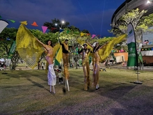 Caleños bailaron sobre las aguas del río Pance