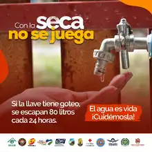 Se recomienda más ahorro de agua en esta temporada seca