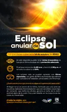 Cuida tu visión durante el eclipse anular de sol