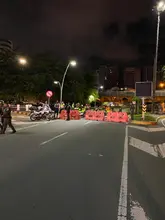 Agentes de tránsito en alistamiento de primer grado para celebración del Halloween