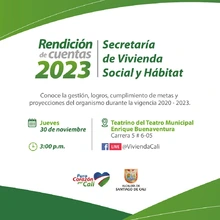 Secretaría de Vivienda rendirá cuentas el próximo 30 de noviembre