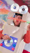 Disfraces ecológicos marcaron la celebración de niñas y niños en su día