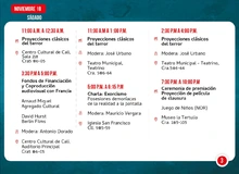 Programación Festival Audiovisual Takeshima Ojo de Buziraco noviembre 18 