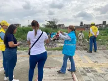 Levantamientos de cambuches buscan recuperar espacios para el área de renovación urbana. 
