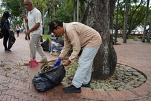 Unidad de Bienes y Servicios se puso la camiseta para embellecer el Parque Central Río Cali