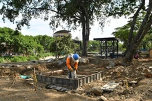 Así va el primer parque cultural de Cali a lo largo de sus tres tramos en la primera fase de ejecución.