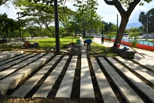 Así va el primer parque cultural de Cali a lo largo de sus tres tramos en la primera fase de ejecución.