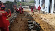 Rehabilitan Calle de la Gallera con el grupo operativo de Infraestructura
