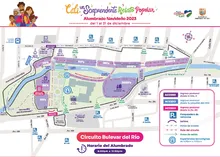 Conozca los puntos de acceso y salida en el Alumbrado Navideño