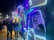 Con alegría, música y baile se vivió la inauguración del Alumbrado Navideño en el Bulevar de Oriente