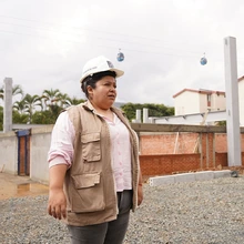 Mónica, la ingeniera que impulsa la obra del Instituto Popular de Cultura sede El Lido