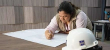 Mónica, la ingeniera que impulsa la obra del Instituto Popular de Cultura sede El Lido