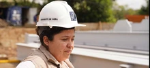 Mónica, la ingeniera que impulsa la obra del Instituto Popular de Cultura sede El Lido