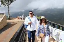 Turistas están felices con el nuevo Cristo Rey