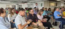 La nueva secretaria de Educación, Leidy Tatiana Aguilar, inició trabajo con los funcionarios del organismo