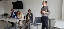 La nueva secretaria de Educación, Leidy Tatiana Aguilar, inició trabajo con los funcionarios del organismo