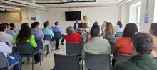 La nueva secretaria de Educación, Leidy Tatiana Aguilar, inició trabajo con los funcionarios del organismo